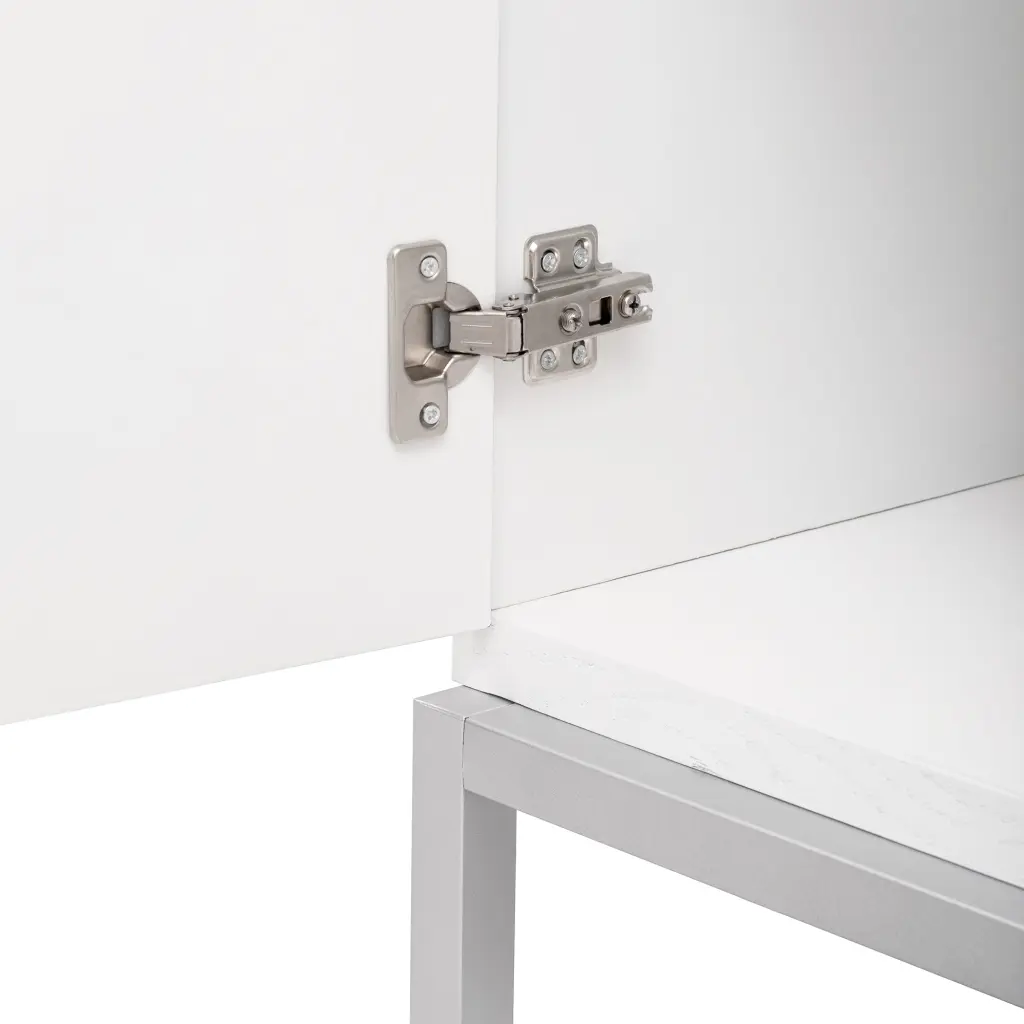 Effortless Storage Cabinet Accent Cabinet Solid Wood Veneer Metal trexm