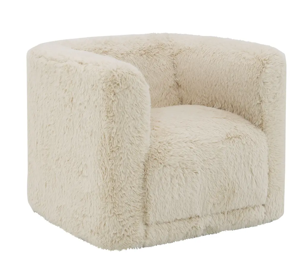 Upendo Chair Swivel Beige Yakety Yak Sand Beige Wood Accent Chair acme onsite store