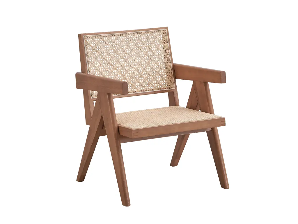 Velentina Accent Chair Rattan Natural Finish AC02375 Rattan Wood acme onsite store