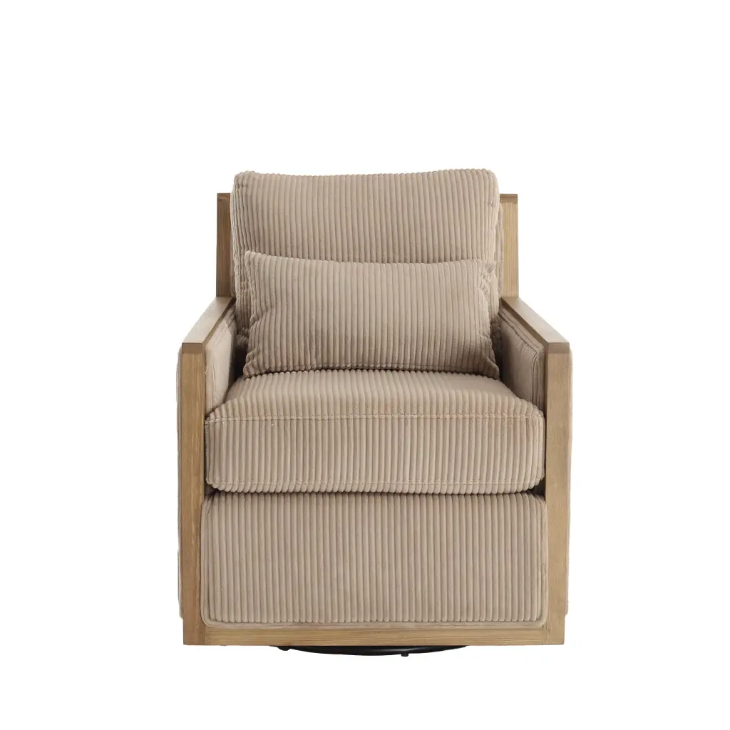 Coolmore Corduroy Swivel Barrel Chair Comfy Accent Sofa Chair Living Room coolmore w-395