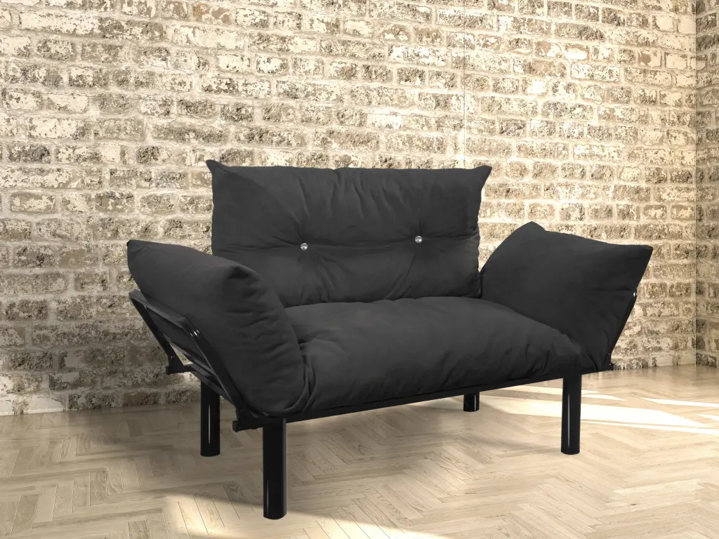 Ada Beautiful Seat Black Foam Solid Wood Chair furnia