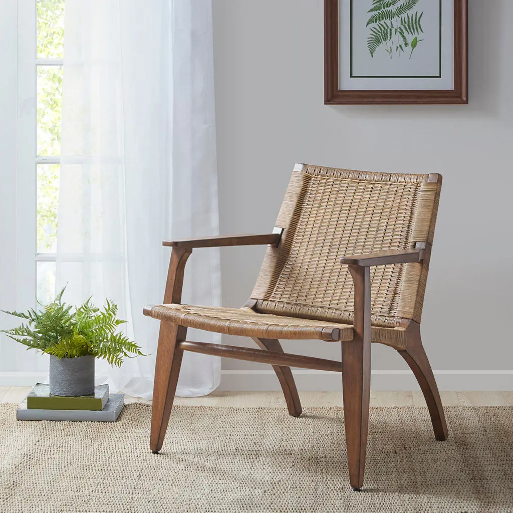Clearwater Accent Chair Natural Solid Wood Modern Living Room Seating jla
