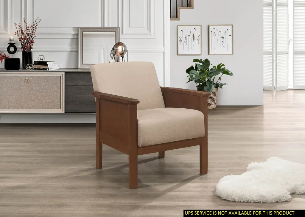 Long-lasting Accent Chair Opulent Brown Upholstery and Plush Cushion kanepe