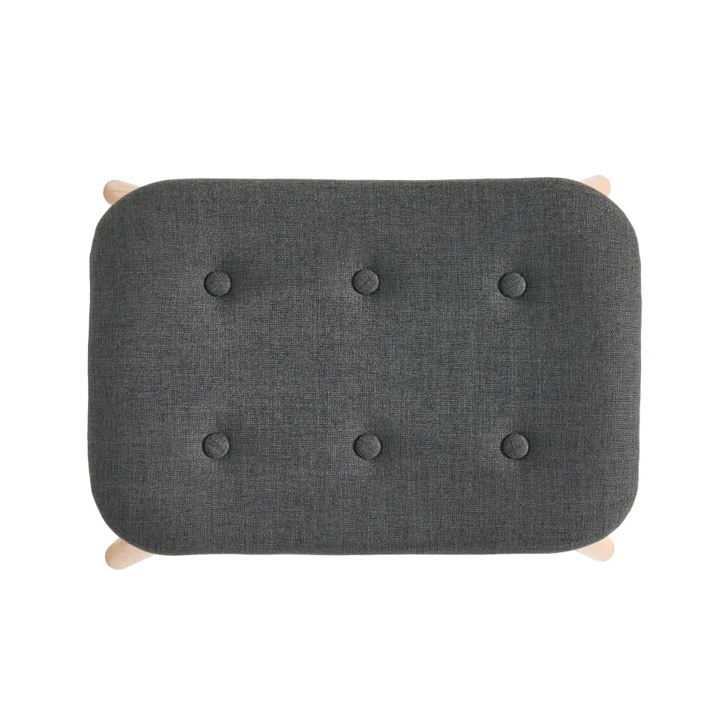 Dark Grey Fabric Contour Chair Set Modern Living Room Seating nh-cloudhouse