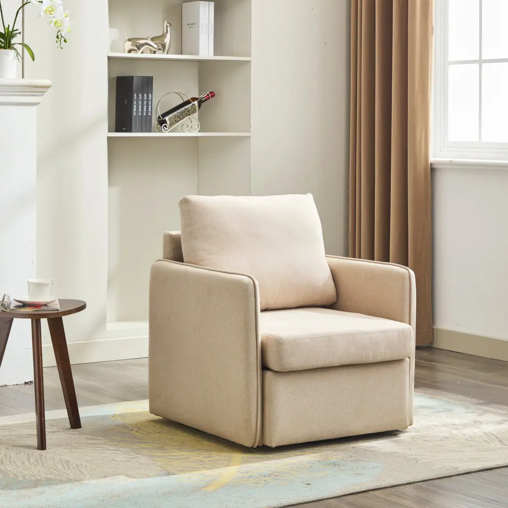 Swivel Accent Chair Comfy Single Sofa Chair Storage Modern Arm rnb