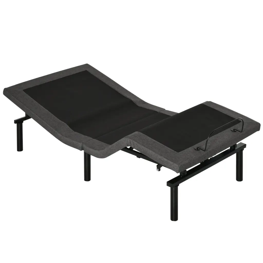 Homcom Twin XL Adjustable Bed Frame Ergonomic Zero Gravity Power Bed Base aosom business