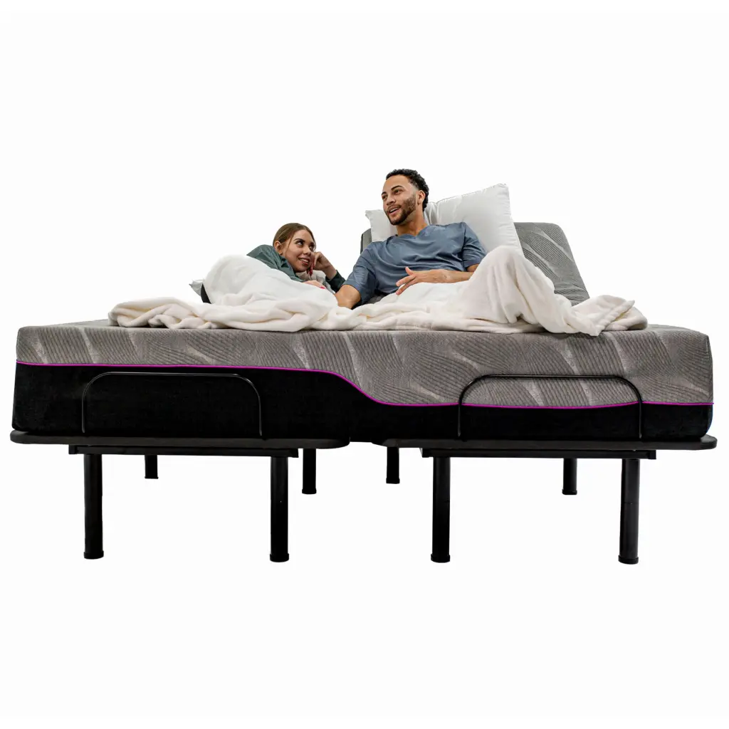King Size Flex Head Quick Assembly Adjustable Bed Frame Voice Control bridgevine home