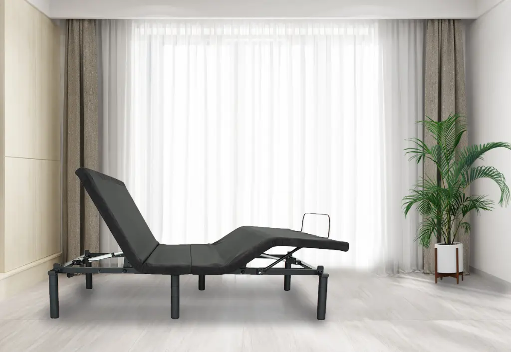 Adjustable Bed Base Electric Bed Frame Remote Regulation Folding Design rnb