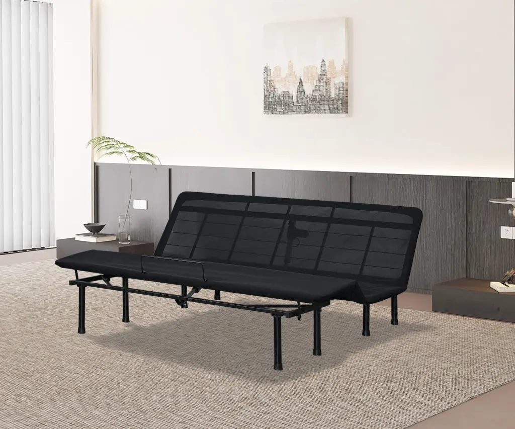 Adjustable Bed Base King Three Fold Motorized Head and Foot Incline Queen sd furniture