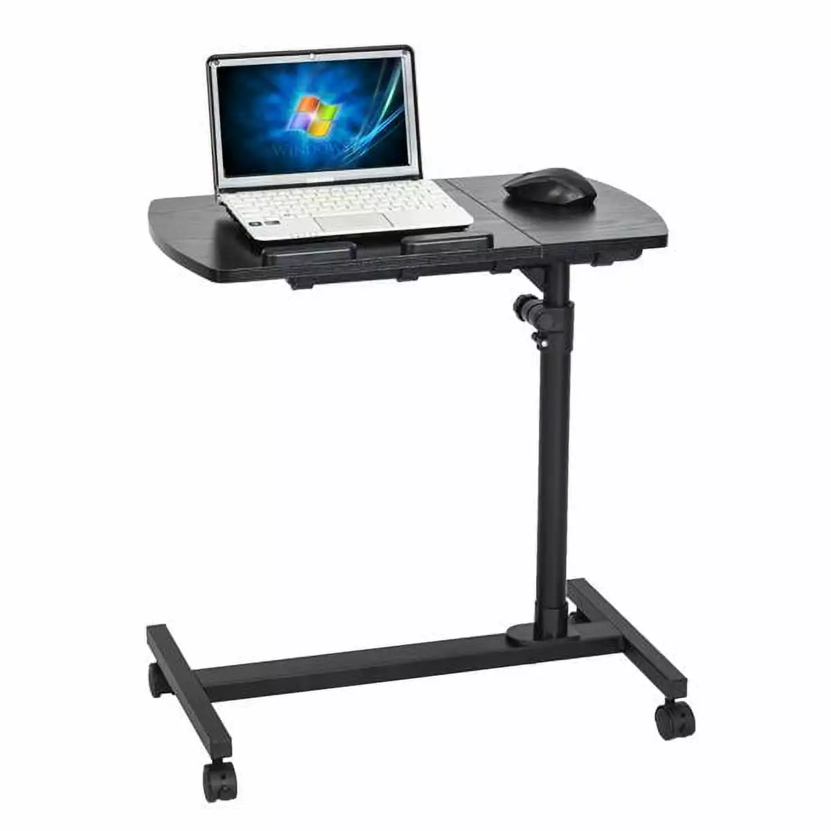 Fithood Four-Wheel Multifunctional Flat Surface Lifting Computer Desk Black - Adjustable Height Workstation