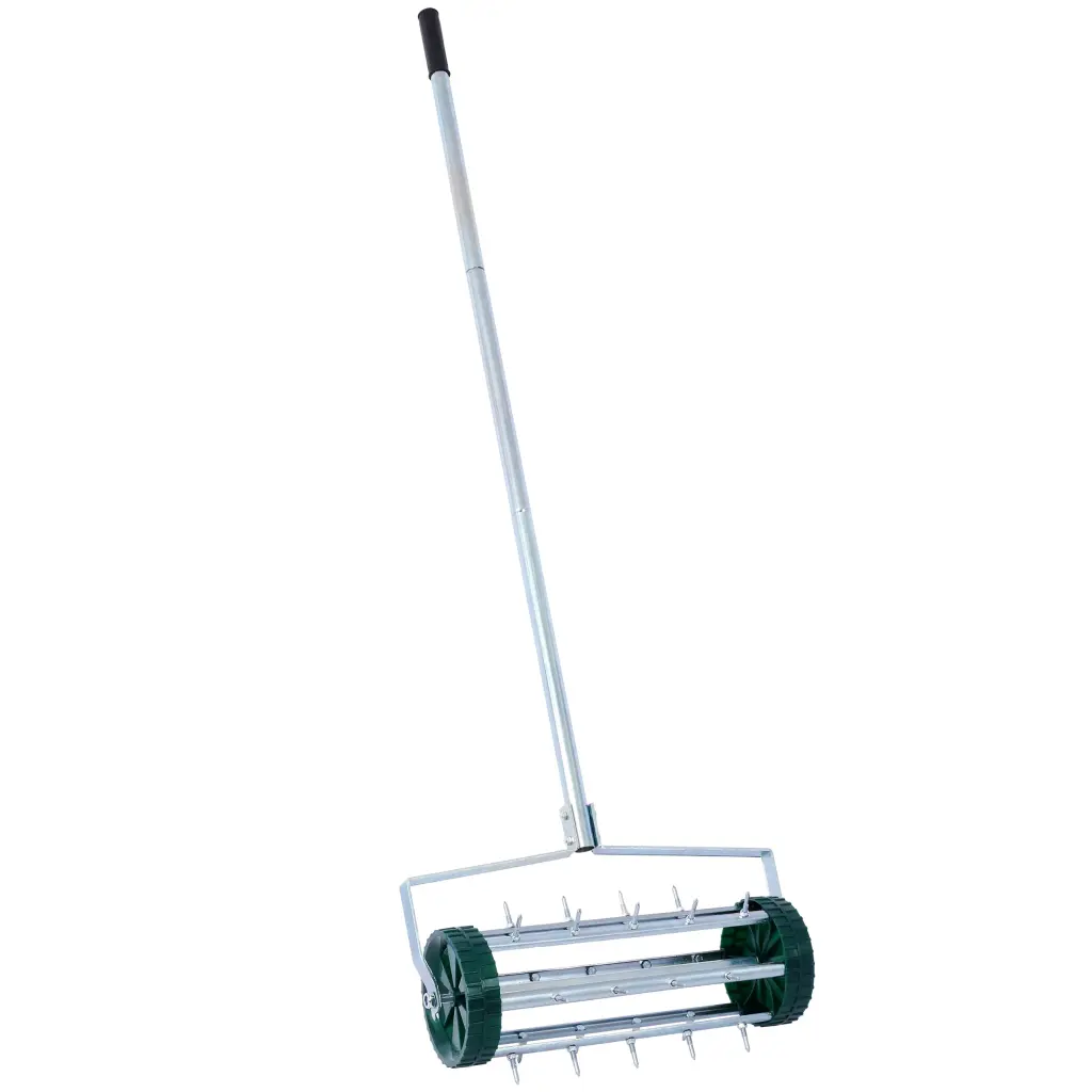 Spike Lawn Aerator Heavy Duty Rolling Lawn Aerator Garden Yard Rotary Tool g-h
