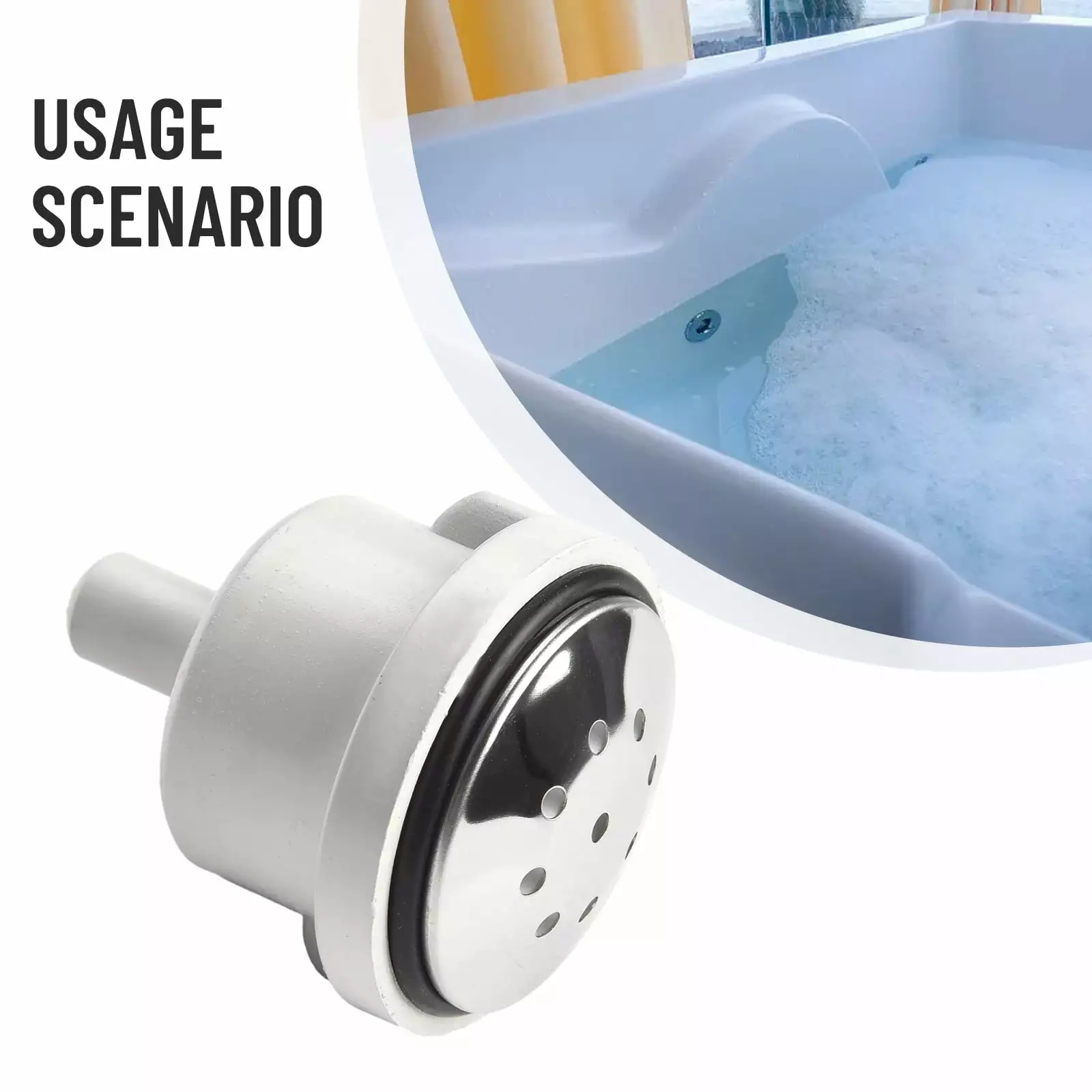 Bathtub Air Jet 9 Hole Spa Massage Pool Air Bubble Nozzle Bathroom Accessorie ZSIFEN