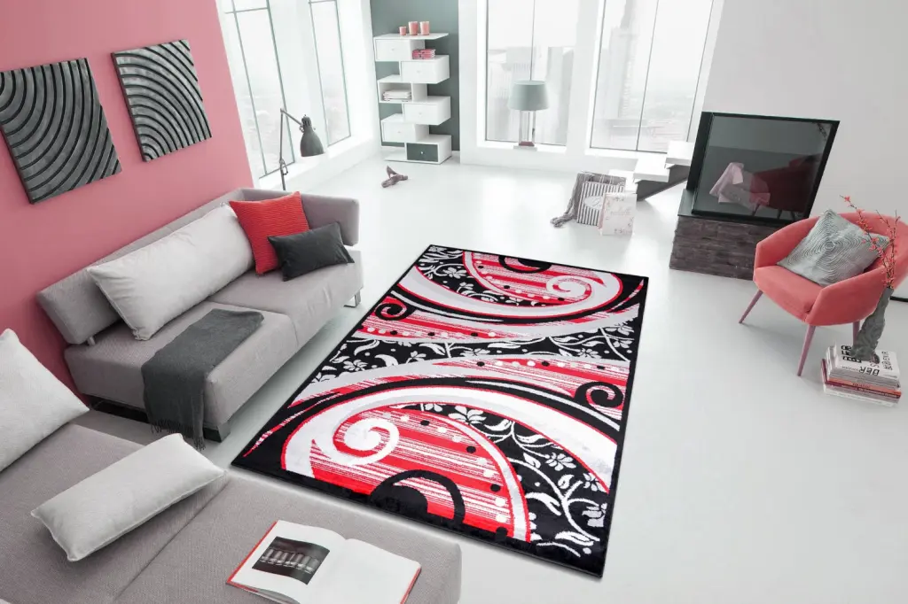 Jersey Area Rugs Carpets Livingroom 7X10 Area Rugs 1843 Black Rug furnia