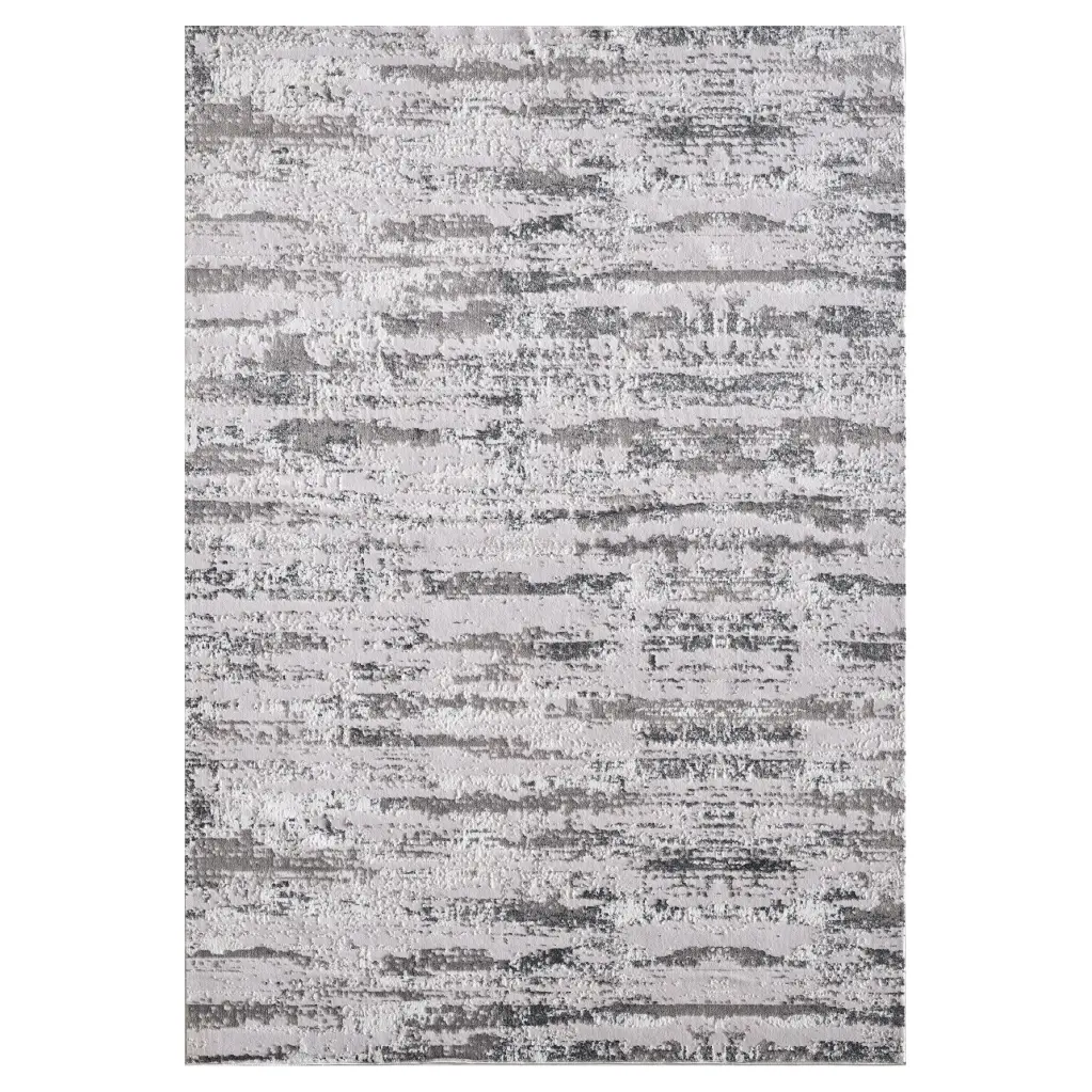 Milano Washable Manhattan Silver Woven Area Rug Multicolor Polyester furnings