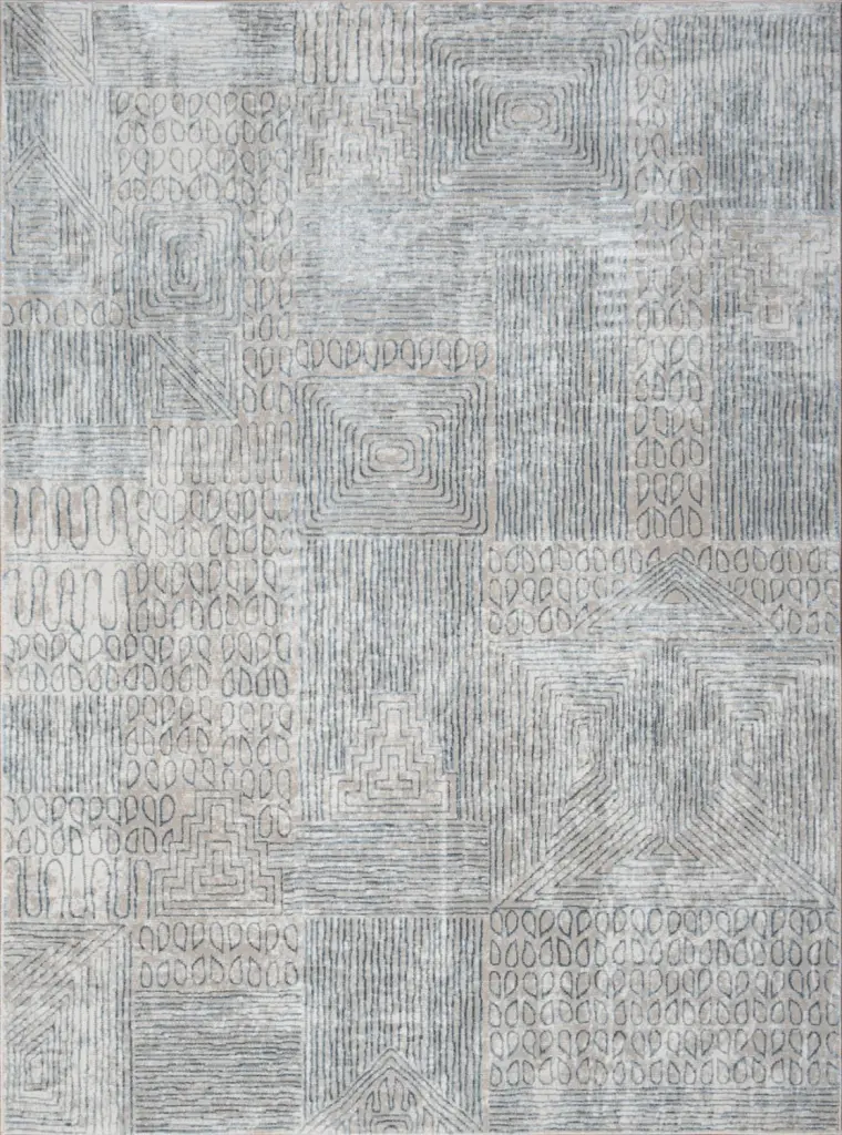 Elegance Gc Cnc6009 Blue 7 Ft. 10 . X 10 Ft. 3 . Area Rug Blue Polyester Living Room Rug icona home decor