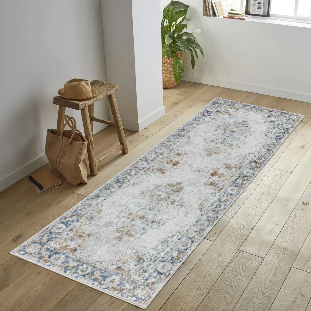 Legacy GC Cam8004 Multi 2 Ft 7 X 7 Ft Area Rug White Polyester icona home decor
