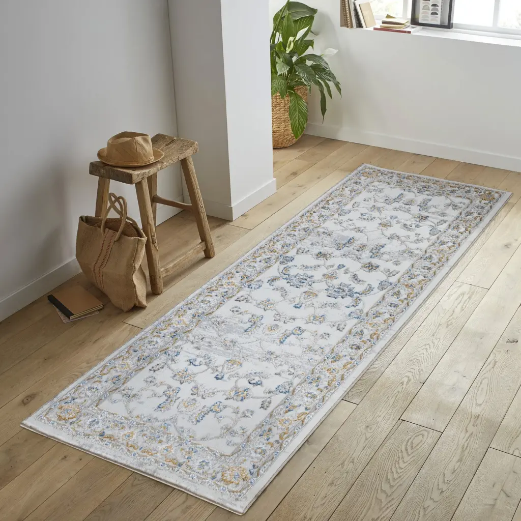 Legacy GC CAM8005 Multi 2 Ft. 7 . X 7 Ft. Area Rug White Polyester icona home decor