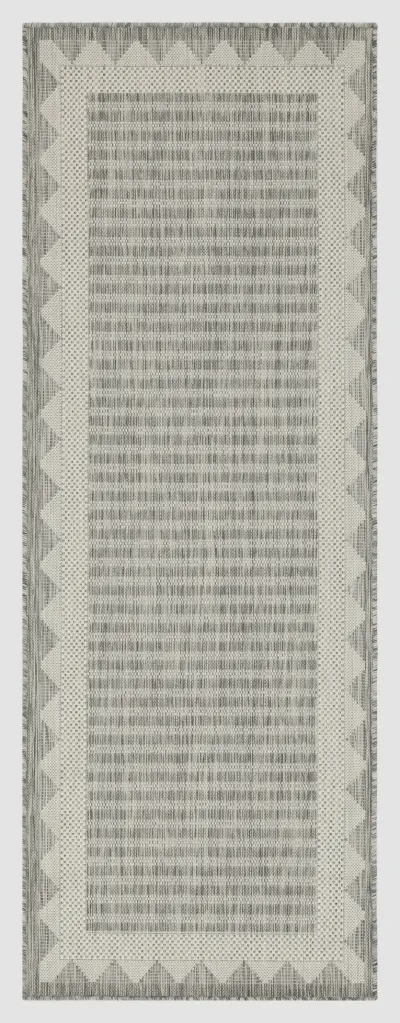 Sunshine GC Har2015 Silver 2 Ft. 7 . X 7 Ft. 3 . Indoor Outdoor Area Rug icona home decor