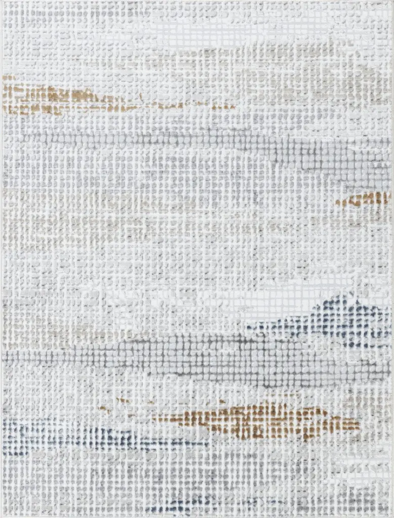 Textures GC ART2002 Multi 7 Ft. 10 . X 9 Ft. 10 . Area Rug White Pattern icona home decor