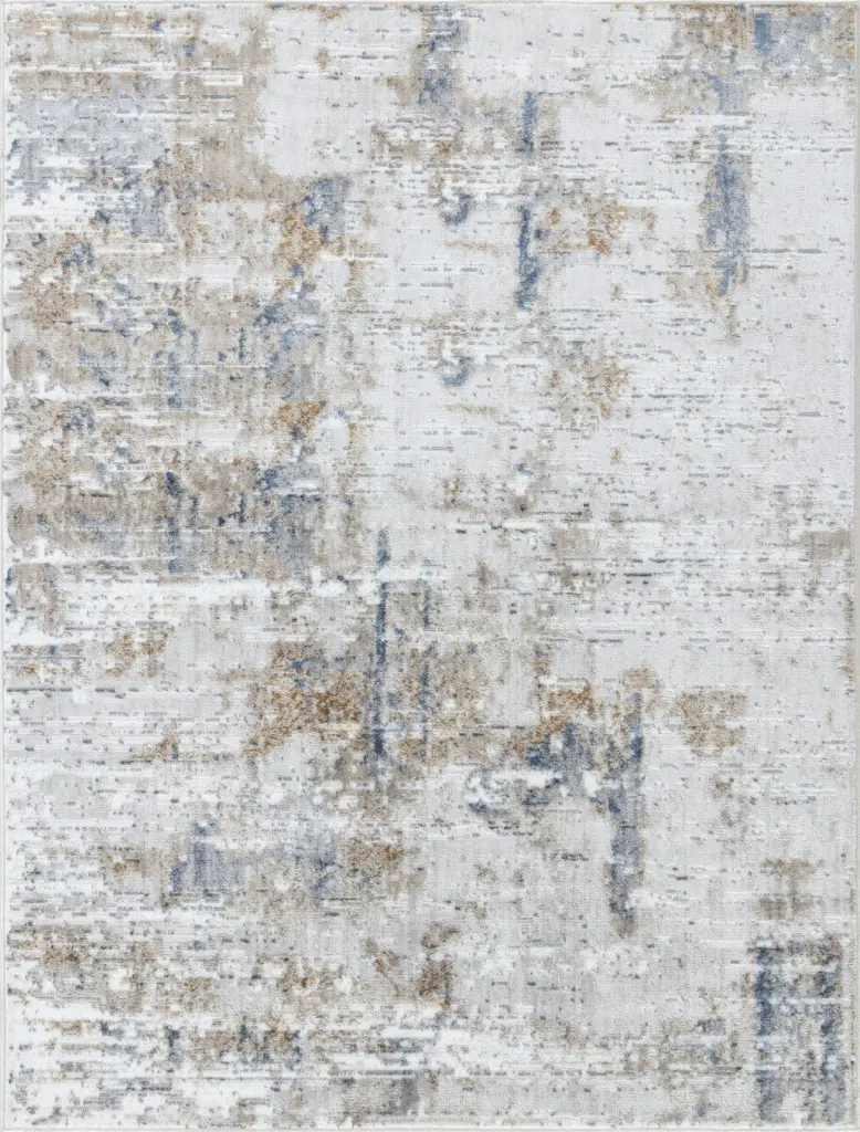 Textures GC Art2005 Multi 7'10" X 9'10" Area Rug White Pattern icona home decor