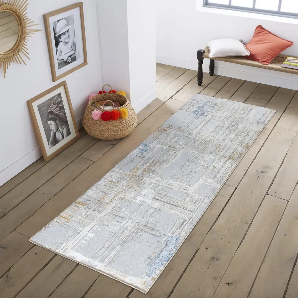 Textures Gc Art2006 Multi 2 Ft. 7 . X 7 Ft. White Polyester Area Rug icona home decor