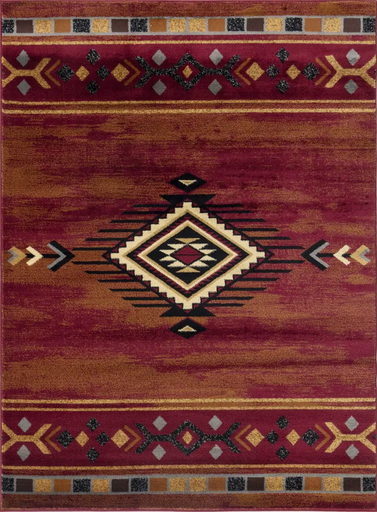 Tribes GC YLS4002 Red 7 Ft 10 X 10 Ft 3 Southwest Area Rug icona home decor
