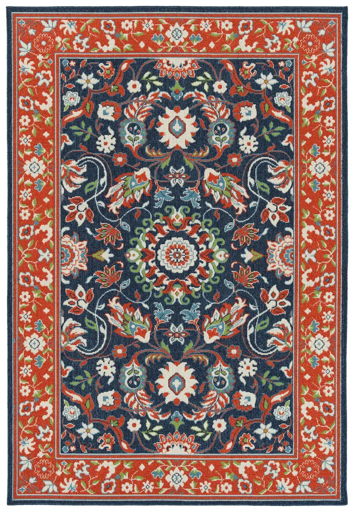 Casual Traditional Global Motivated Textured Loop Pile 7'2X10'5 Rectangle Area Rug kaleen