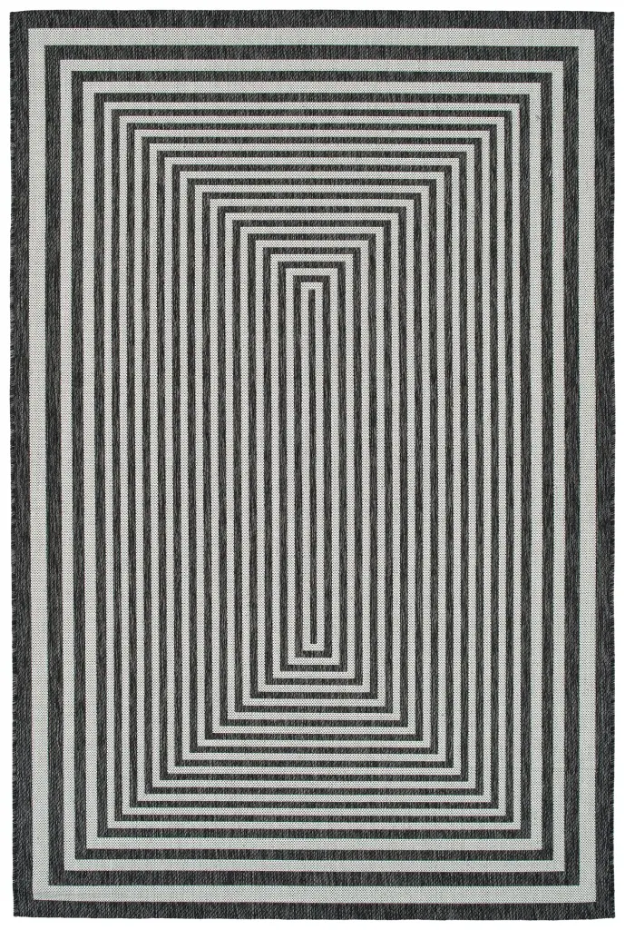 Modern Geometric Textured Cut Pile 3x5 Rectangle Area Rug Non-Slip Living Room Carpet kaleen