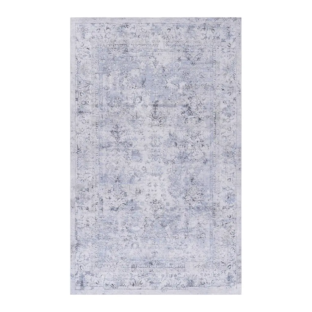 2x3 Machine Washable Low Pile Non Slip Non Shedding Folding Area Rug naar rug