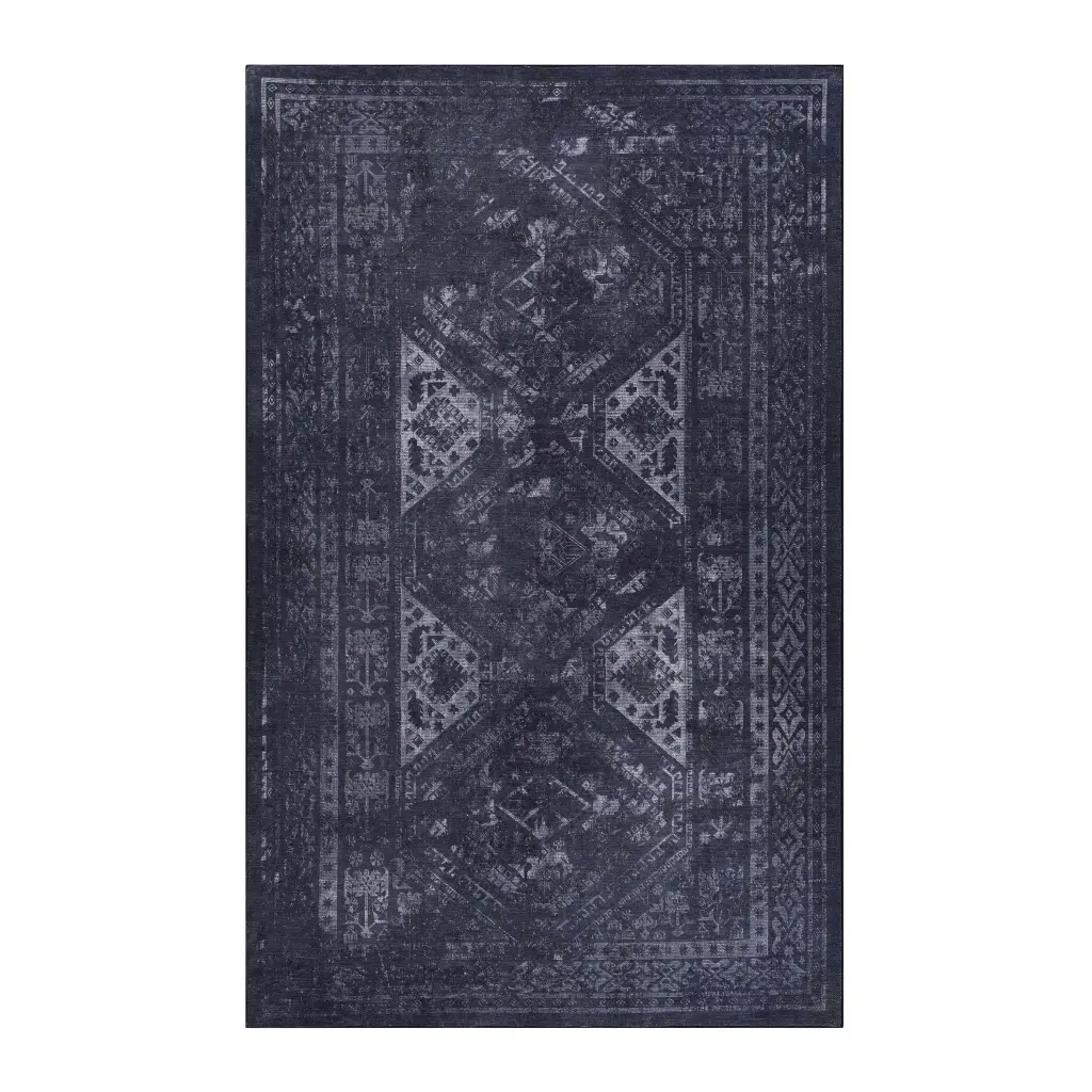 4x6 Washable Area Rug Low Pile Non Slip Non Shedding Foldable Living Room Carpet naar rug