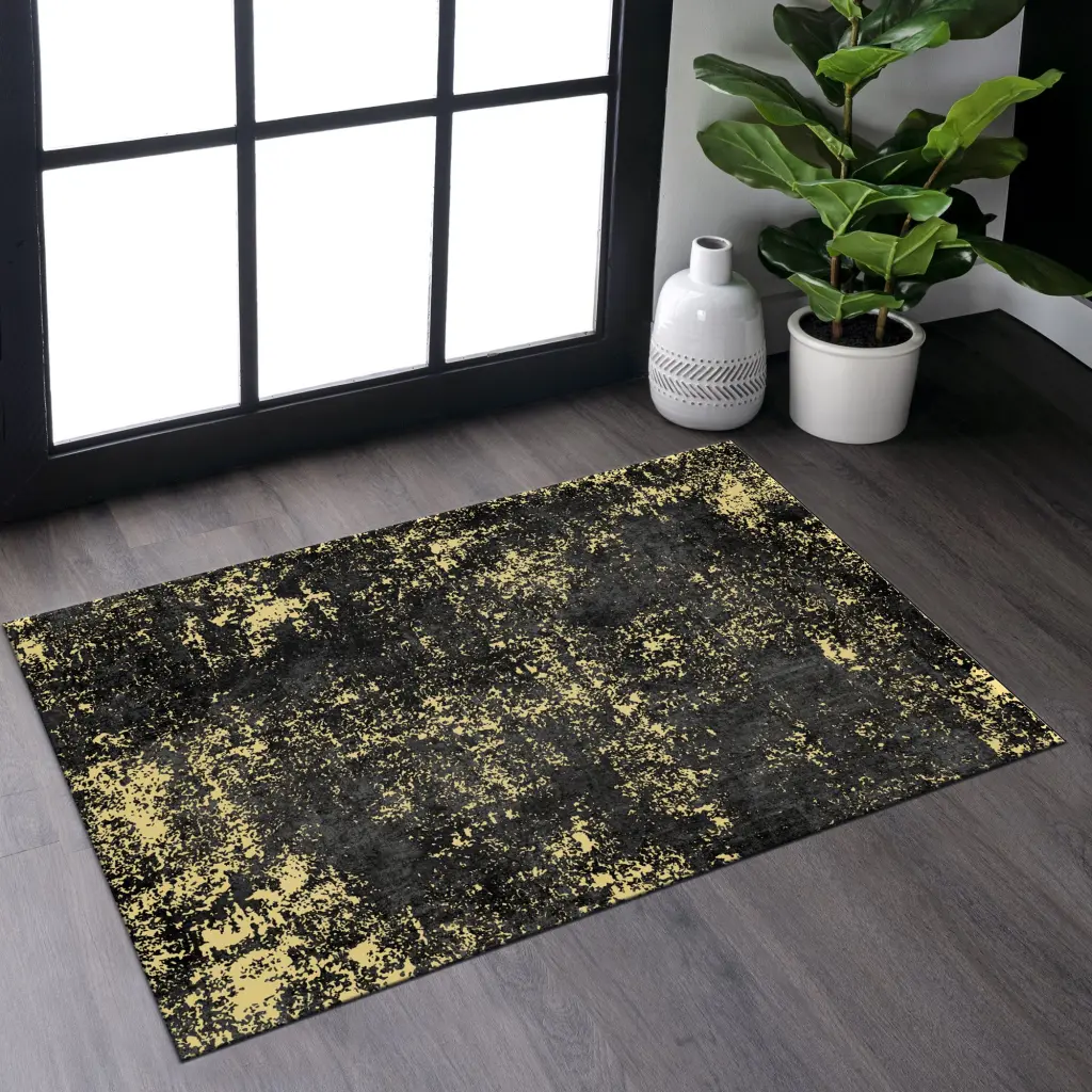 Naar 2X3 Machine Washable Area Rugs Low Pile Non Slip Non Shedding Living Room Rug naar rug