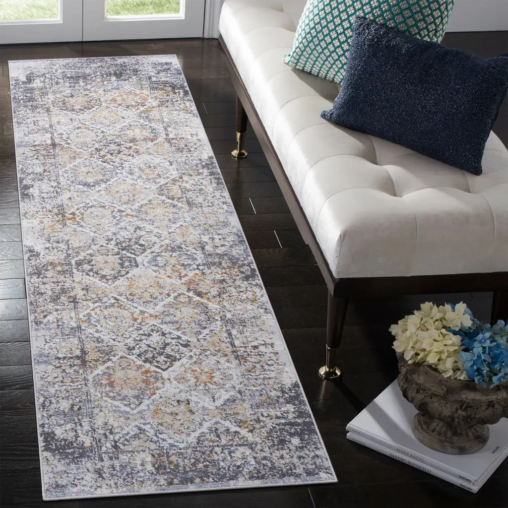 Naar Payas 2x8 Multi Traditional Non Shedding Living Room Rug naar rug