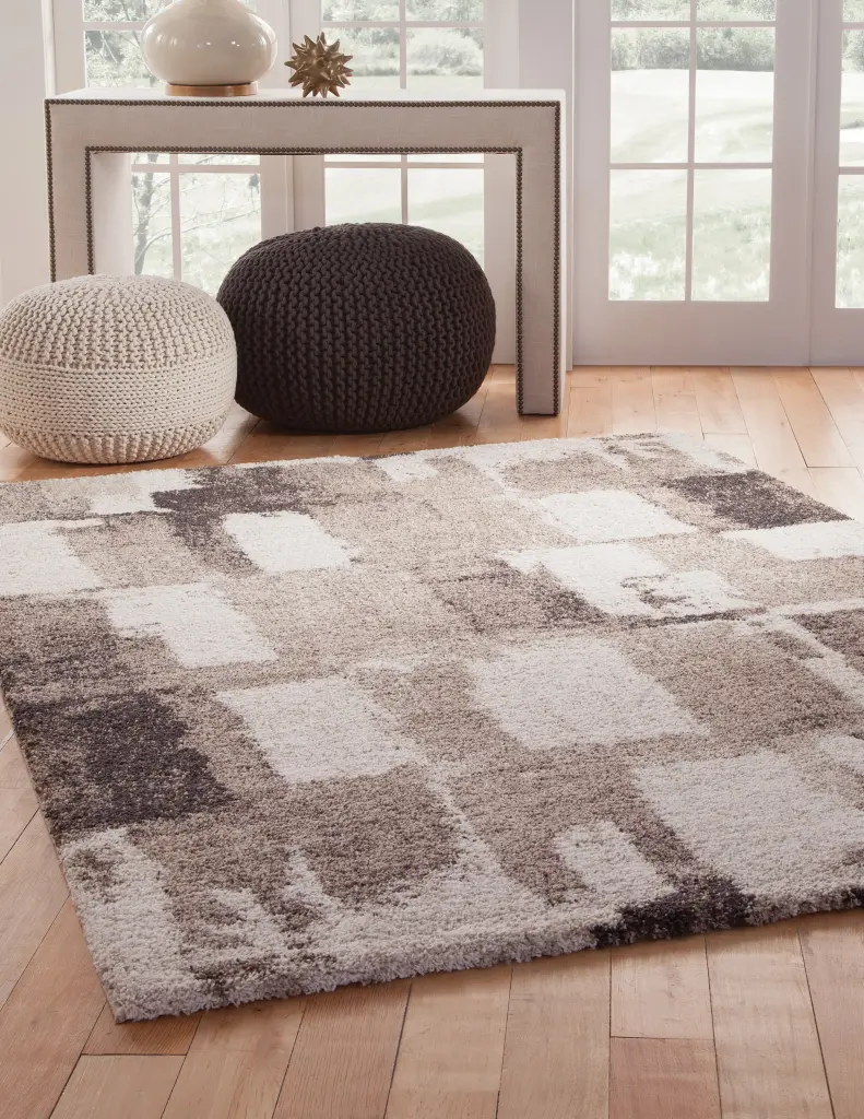 Chocolate Ivory Tan Area Rug 8X10 Chocolate Olefin napa valley weavers