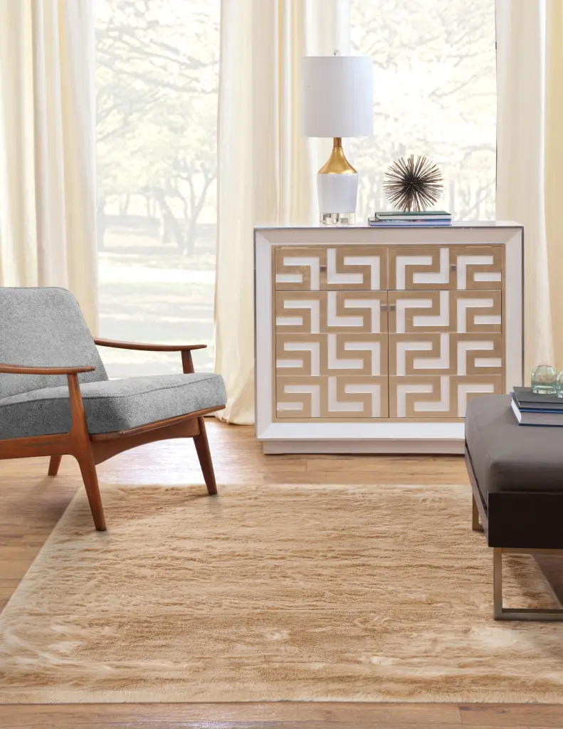 Tan Faux Fur Area Rug 8X10 Tan Acrylic napa valley weavers