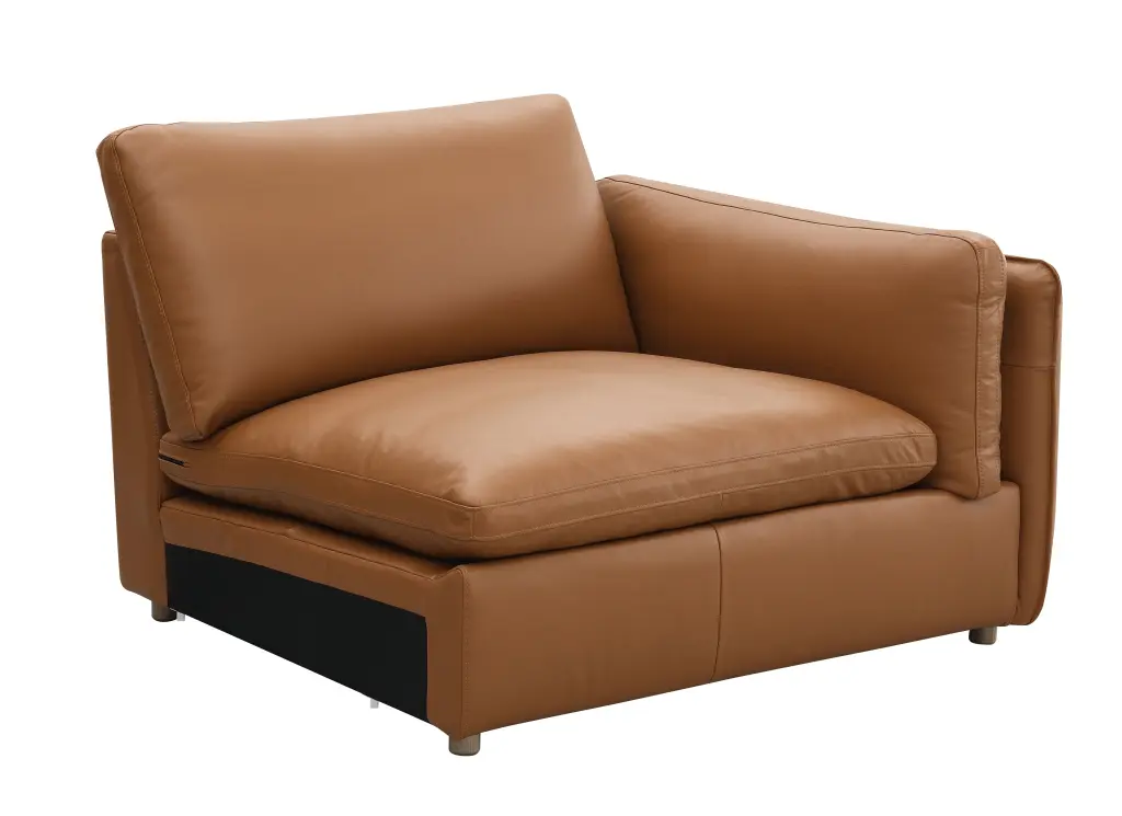 Brighton Modular RF Arm Chair Brown Top Grain Leather LV03373 acme onsite store