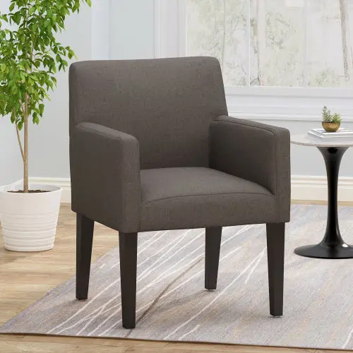 Arm Chair Dark Grey Fabric Living Room or Office nh-purenest--canada-
