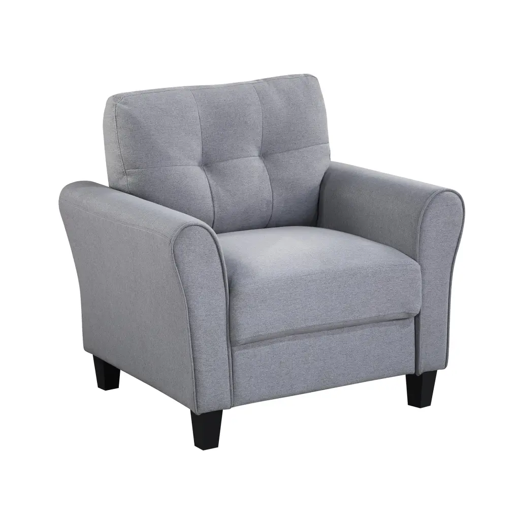 35 Inch Modern Living Room Armchair Linen Upholstered Couch Furniture rnb