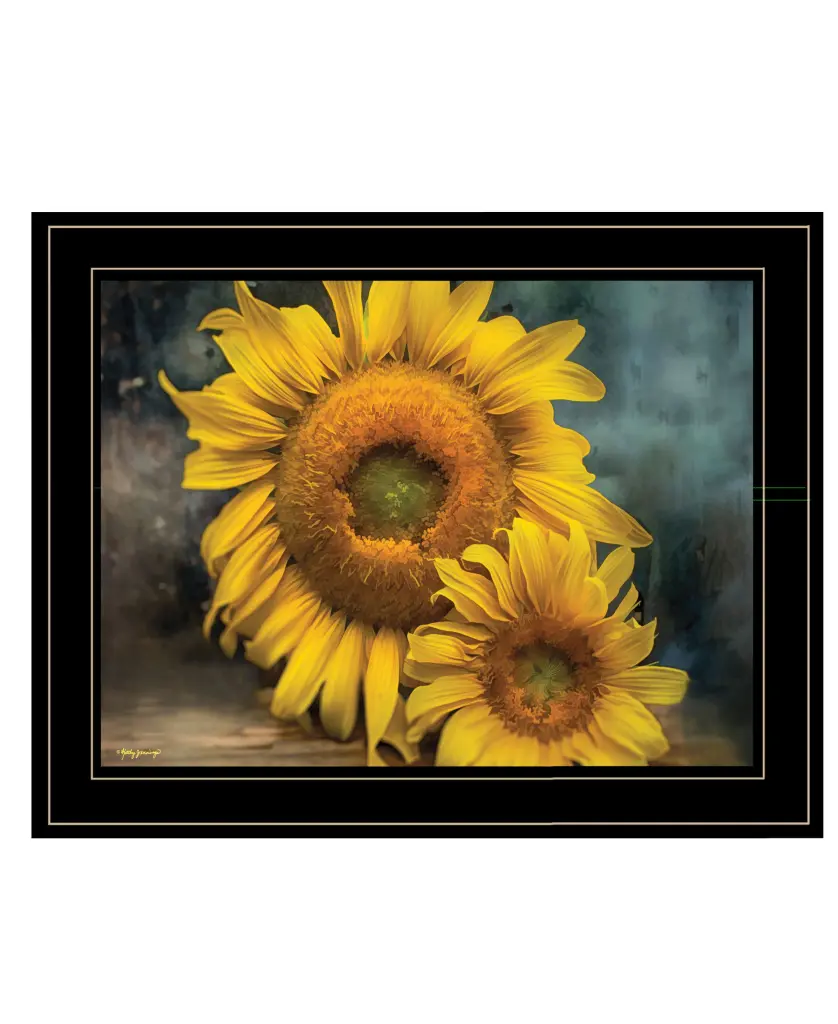 Floral Beauty II Framed Print Kathy Jennings Ready to Hang Black Frame trendy decor 4u