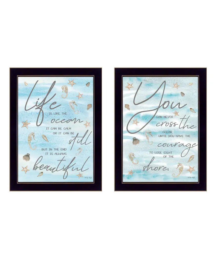Life Is 2 Piece Vignette Framed Print Cindy Jacobs Ready to Hang trendy decor 4u