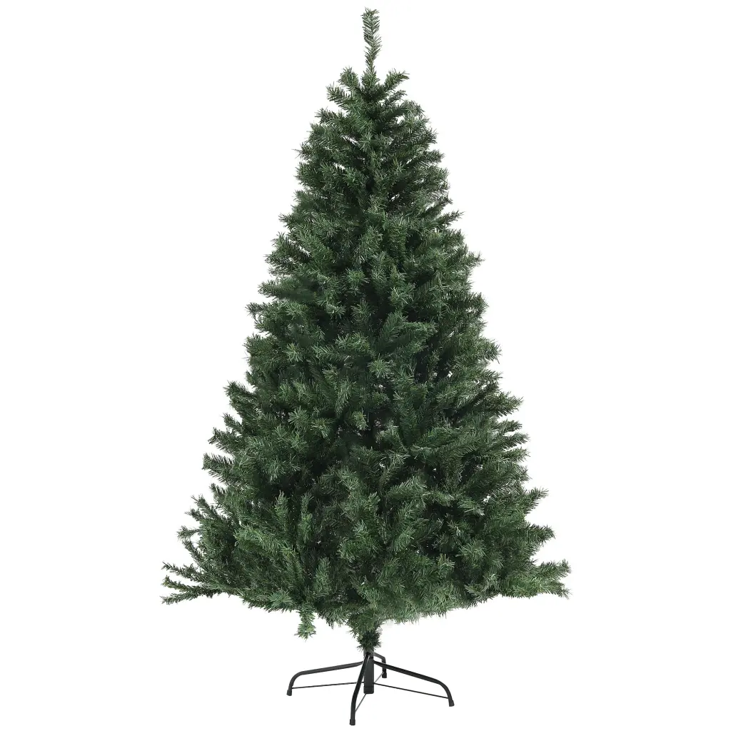 Homcom 6Ft Artificial Christmas Tree Xmas Tree 1000 Branch Tips Pre-Lit Holiday Decor aosom business