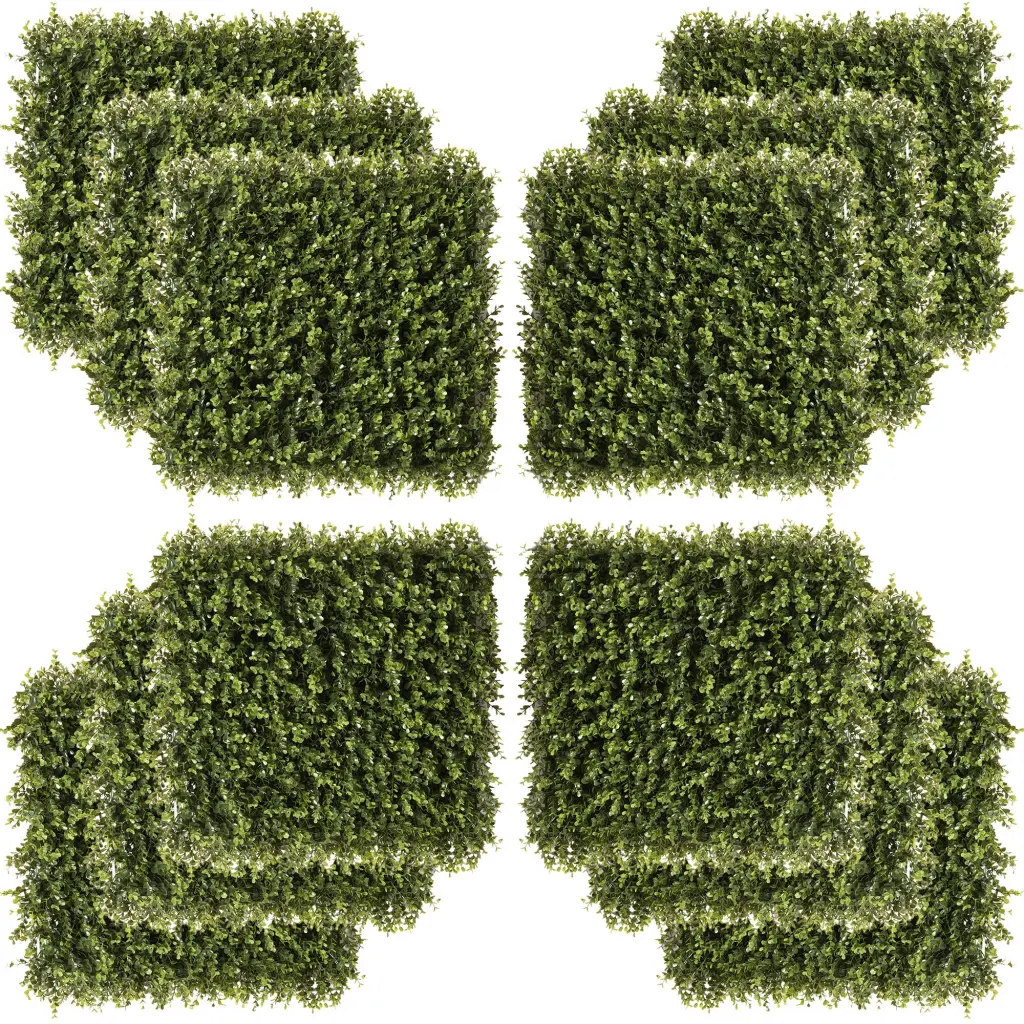 Artificial Grass Wall Panel Backdrop 12 20X20 Boxwood Uv Preserved aosom business