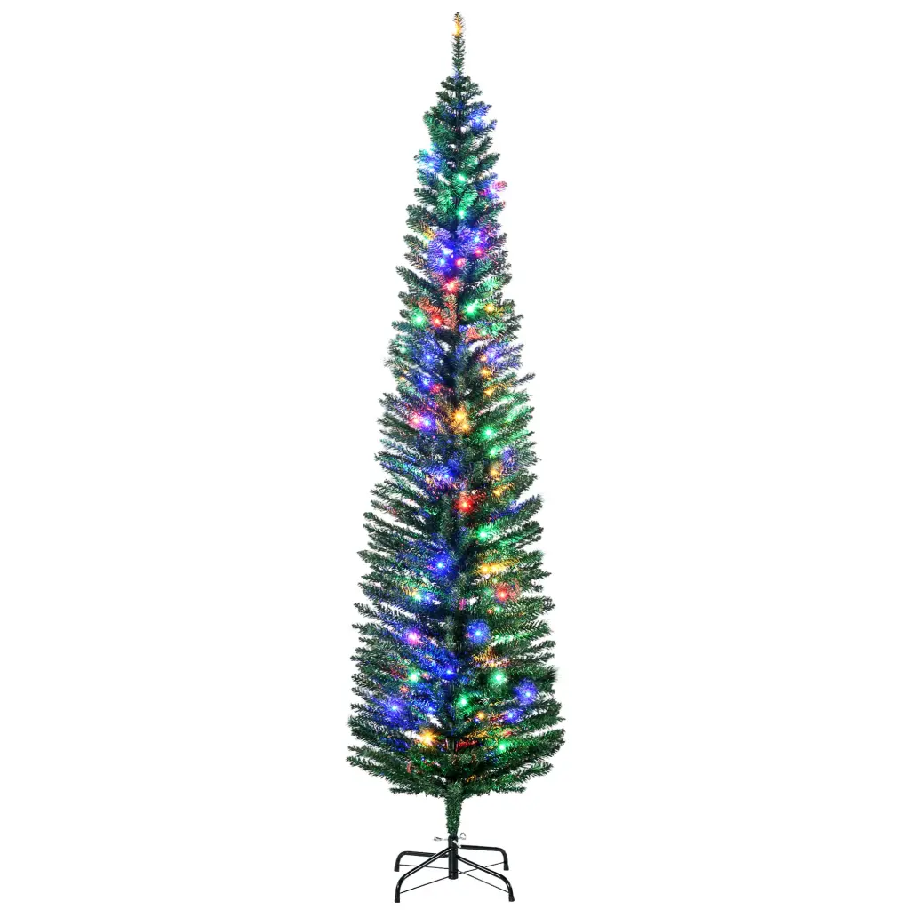 7Ft Tall Pencil Prelit Artificial Christmas Tree Holiday Decor aosom business