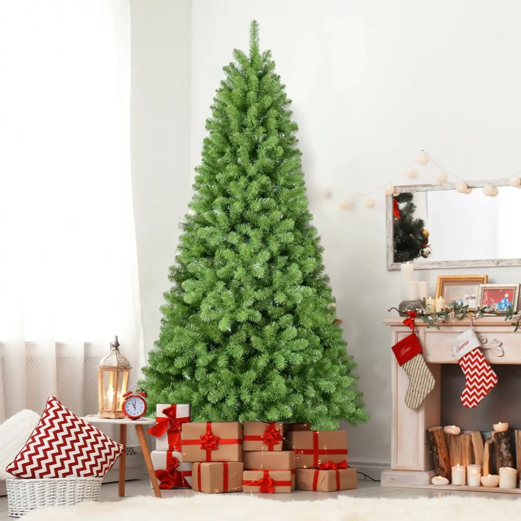 5Ft PVC Green Memory Wire Christmas Tree Green Polyethylene Holiday Decor heyuan limei tree-light technology co.-td