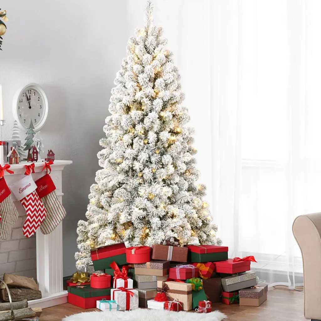 5Ft Pvc Memory Wire Christmas Tree Light Green White Polyethylene heyuan limei tree-light technology co.-td