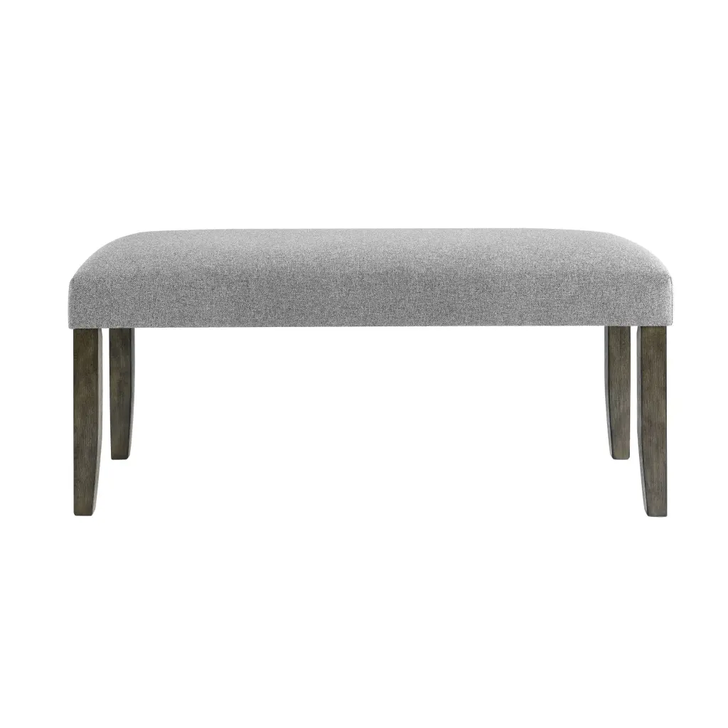 Emily Backless Bench Gray Wood Living Room Furniture steve silver furniture