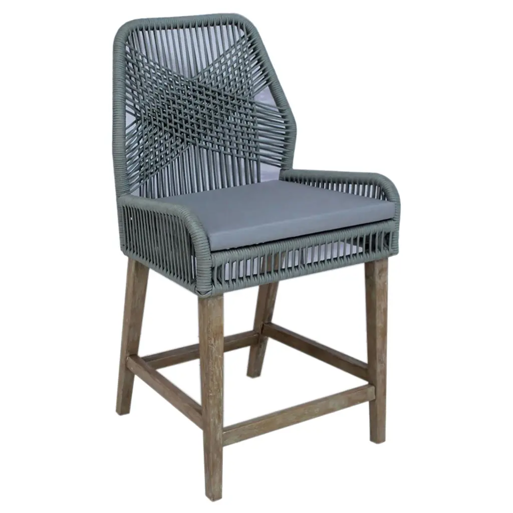 Grey And Weathered Wash Counter Height Stools Set 2 Solid Gray Lightweight furniture max