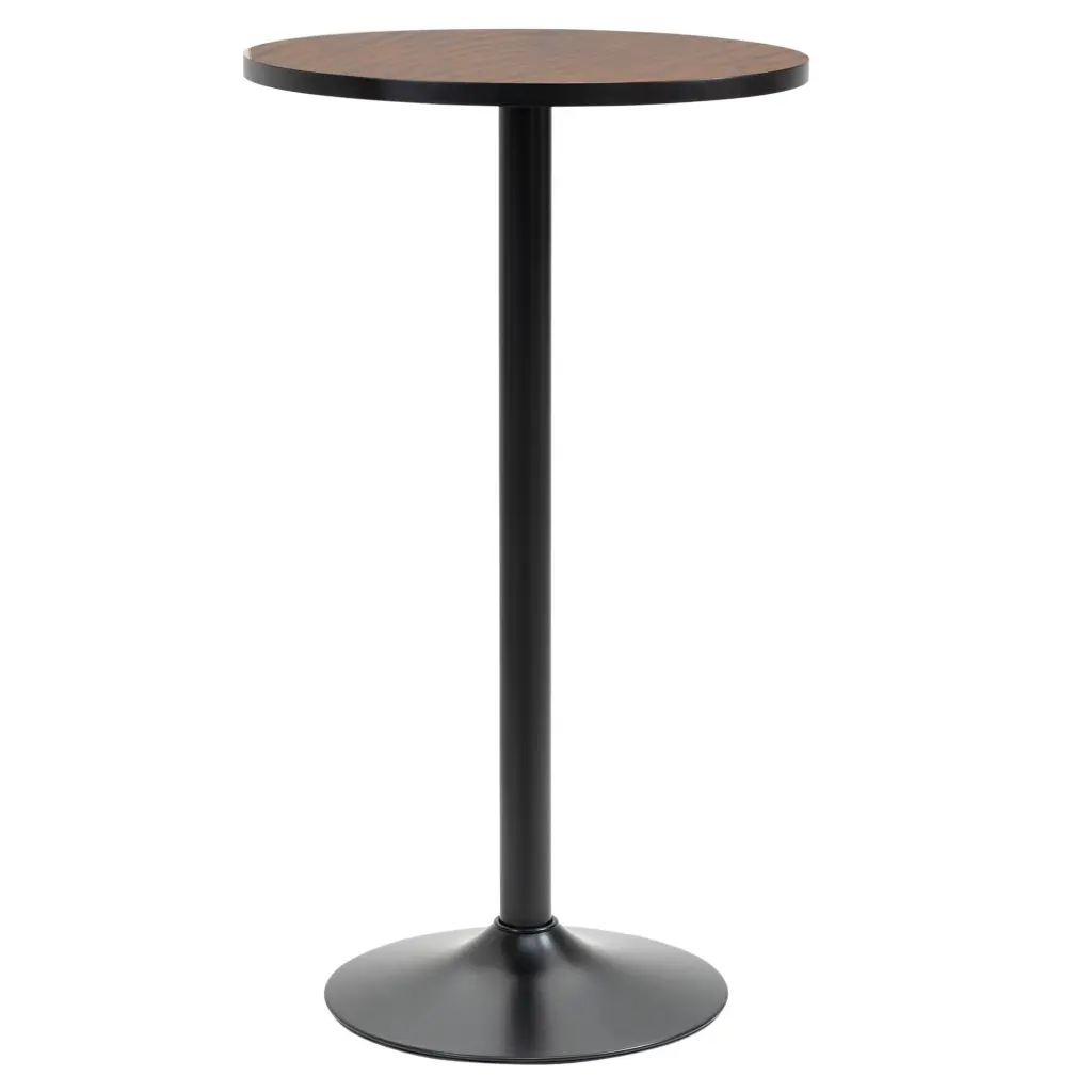 Homcom 42 Inch Rustic Industrial Round Bar Table - Pub Table Home or Bar aosom business