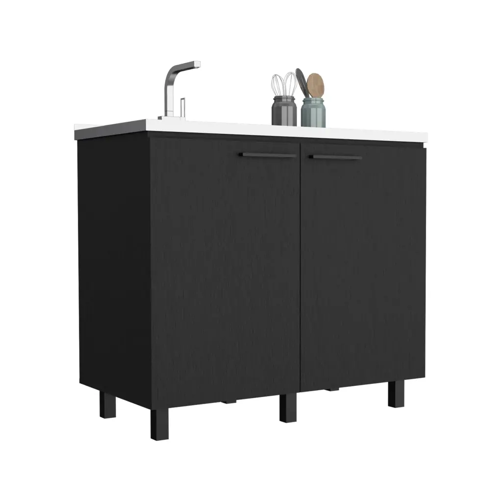 2 Freestanding Base Cabinet Stainless Steel Countertop Kitchen or Bathroom depot e-shop