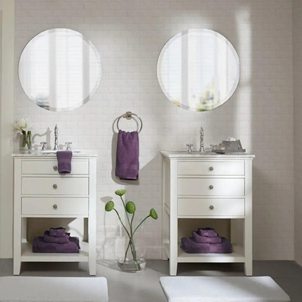 100% Cotton 8 Piece Antimicrobial Towel Set Purple Soft Quick Dry jla