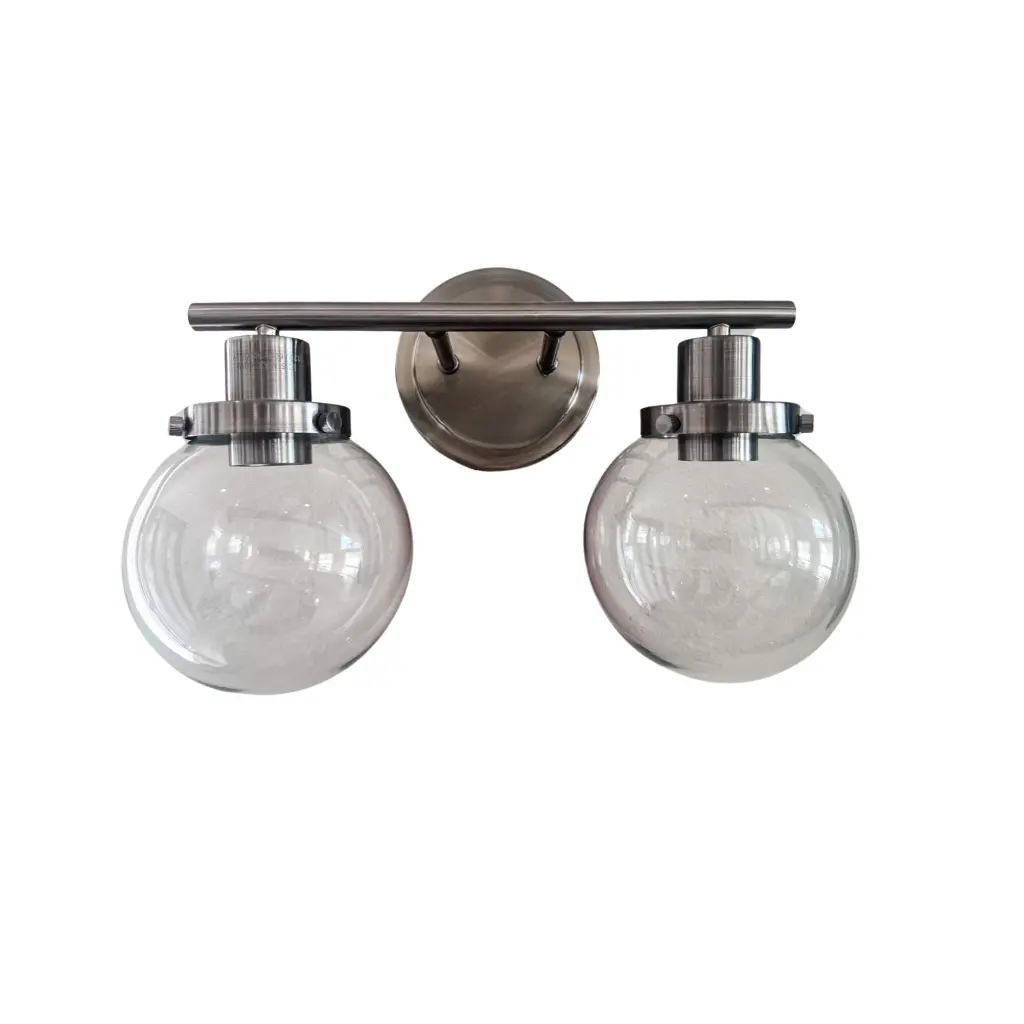 Bathroom Vanity Light Fixtures 2 Light Black Wall Sconce Lighting Bathroom prohome